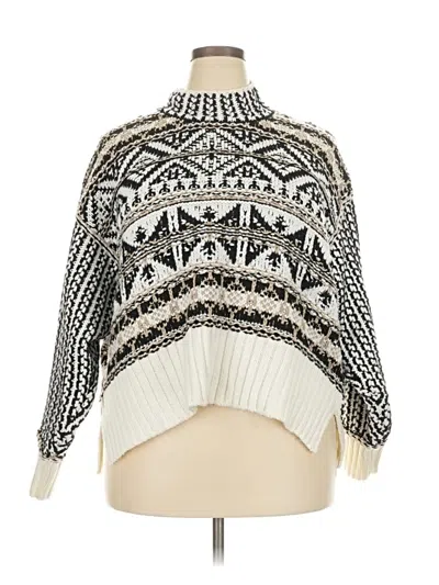 Pre-owned Ophelia Roe Pullover Sweater In White