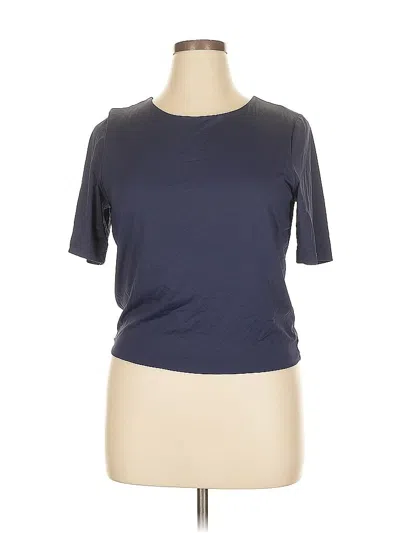 Pre-owned Ophelia Roe Short Sleeve T-shirt In Blue