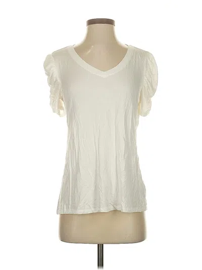 Pre-owned Ophelia Roe Short Sleeve T-shirt In White