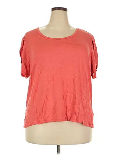 Pre-owned Ophelia Roe Short Sleeve T-shirt In Red