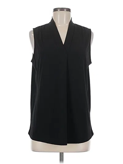 Pre-owned Ophelia Roe Sleeveless Blouse In Black