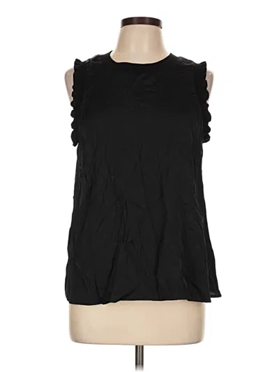 Pre-owned Ophelia Roe Sleeveless Blouse In Black