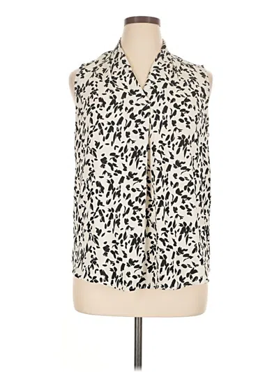 Pre-owned Ophelia Roe Sleeveless Blouse In Ivory