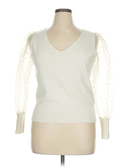 Pre-owned Ophelia Roe Sweater Vest In Ivory