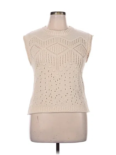 Pre-owned Ophelia Roe Sweater Vest In Ivory