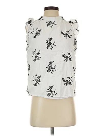 Pre-owned Ophelia Roe Tank Top Silver Halter Neckline Tops
