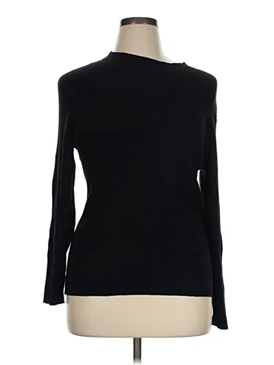 Pre-owned Ophelia Roe Turtleneck Sweater In Black