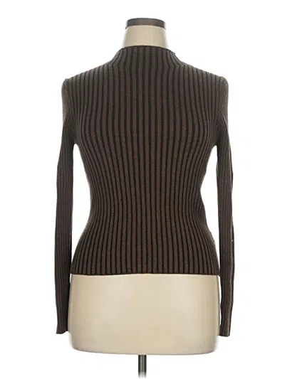 Pre-owned Ophelia Roe Turtleneck Sweater In Brown