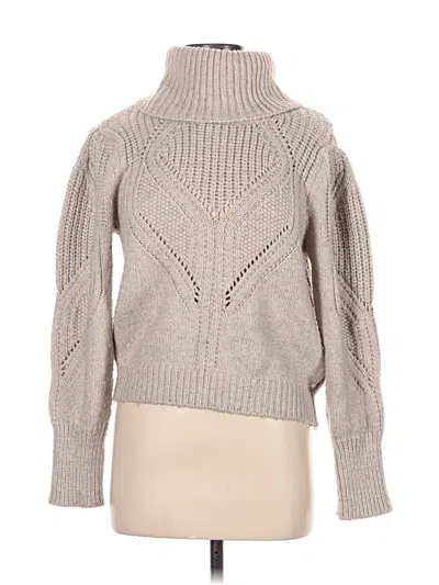 Pre-owned Ophelia Roe Turtleneck Sweater In Gray