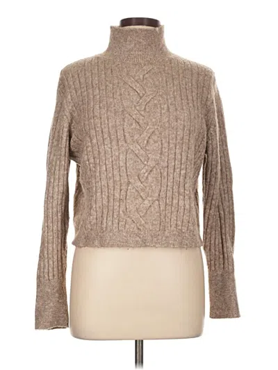 Pre-owned Ophelia Roe Turtleneck Sweater In Tan