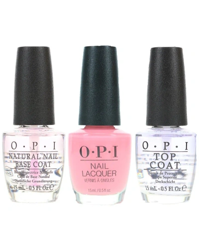 Opi 1.5oz It's A Girl Nail Polish With Top Coat & Base Coat In White