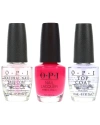 Opi 1.5oz Strawberry Margarita Nail Polish With Top Coat & Base Coat