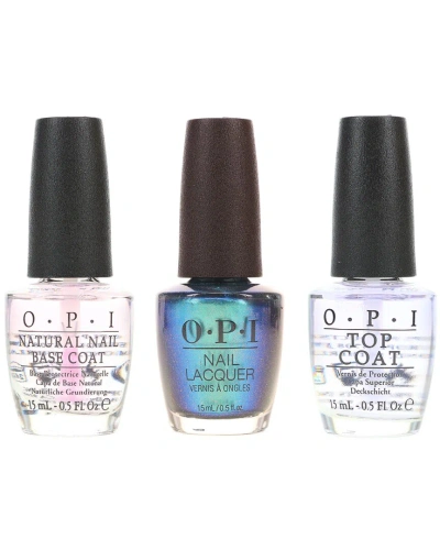 Opi 1.5oz This Colors Making Waves Nail Polish With Top Coat & Base Coat In White