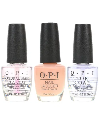 Opi 1.5oz Bubble Bath Nail Polish With Top Coat & Base Coat In Multi