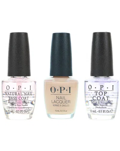 Opi 1.5oz Samoan Sand Nail Polish With Top Coat & Base Coat