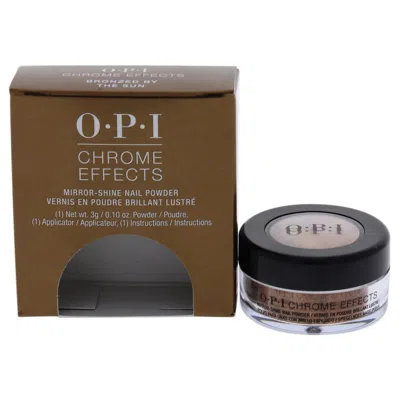 Opi Chrome Effects Mirror Shine Nail Powder - Bronzed By The Sun By  For Women - 0.1 oz Nail Powder In Brown