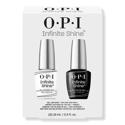 Opi Infinite Shine Long Wear Nail Polish Base Coat & Top Coat Duo