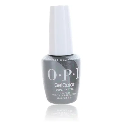 Opi Ladies Gel Nail Polish Super Matte Top Coat 0.5 oz Nails 4064665118575 In Gray