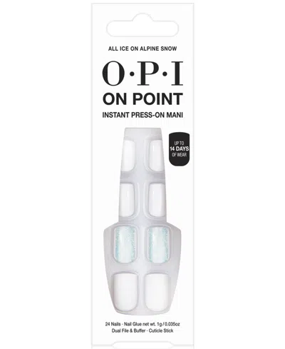 Opi On Point Instant Press-on Mani In White