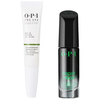 Opi Repair Mode Serum And Prospa Nail And Cuticle Oil Bundle In White