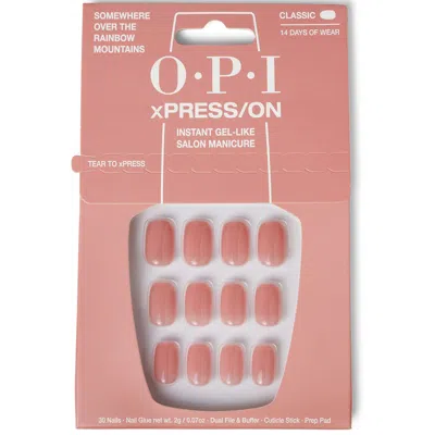 Opi Xpress/on - Somewhere Over The Rainbow Mountains Press On Nails Gel-like Salon Manicure