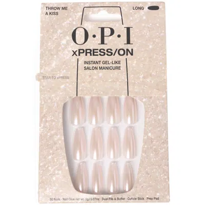 Opi Xpress/on - Throw Me A Kiss- Long Press On Nails Gel-like Salon Manicure