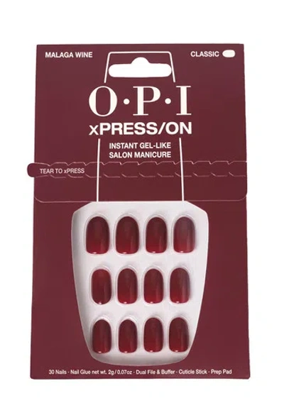 Opi Xpress/on Press On Nails Malaga Wine In White