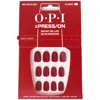 Opi Xpress/on Red Press On Nails Gel-like Salon Manicure - Big Apple Red