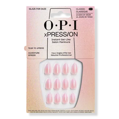Opi Xpress/on Spring Collection - Glaze For Daze In Pink
