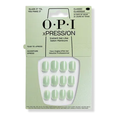 Opi Xpress/on Spring Collection - Glaze It ‘til You Make It In Green