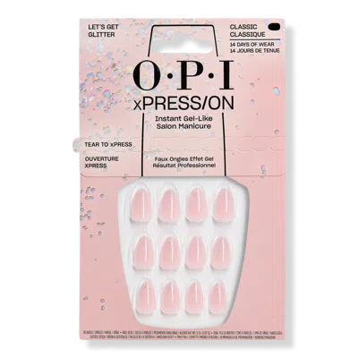 Opi Xpress/on Spring Collection - Let's Get Glitter In Pink