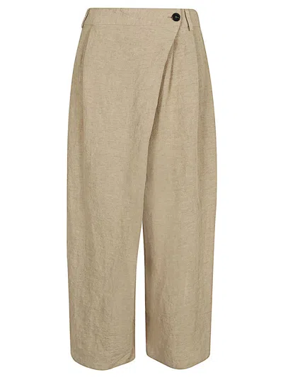 Opificio Linen Trousers In Brown