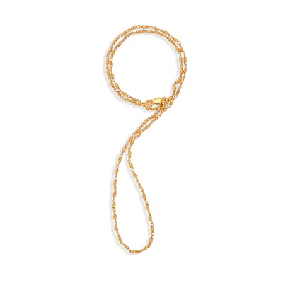 Opium Jewels Women's Gold Link Chain With Gold Beads
