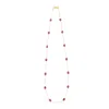 Opium Jewels Women's Gold / Red Short Chain Necklace - Rubies