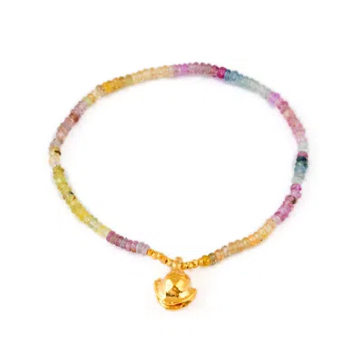 Opium Jewels Women's Gold Vintage Amulet Bracelet - Sapphires