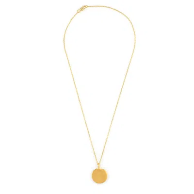 Opium Jewels Women's Vintage Gold Disc Chain Necklace