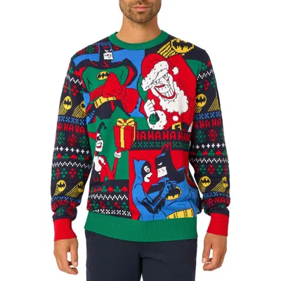 Opposuits Batman Christmas Crewneck Sweater In Multi