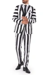 Opposuits Beetlejuice 3-piece Tuxedo & Tie Set In Black