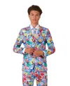 Opposuits Big Boys Spongebob Frenzy Slim Fit Suit Set Including Blazer, Pants And Clip-on-tie In Miscellaneous