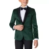Opposuits Big Kid Boys Slim Fit Suit Jacket In Green