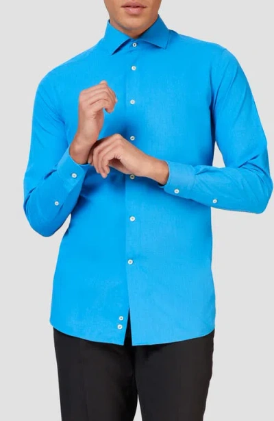 Opposuits Blue Steel Modern Tailored Fit Wrinkle Resistant Button-up Shirt
