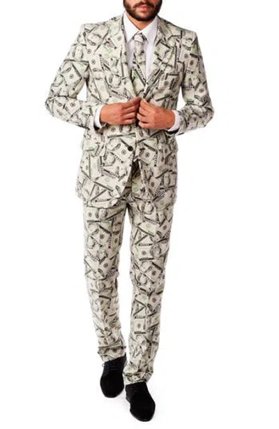 Opposuits 'cashanova' Trim Fit Suit With Tie In Beige