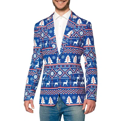Opposuits Christmas Blue Nordic Tuxedo Jacket