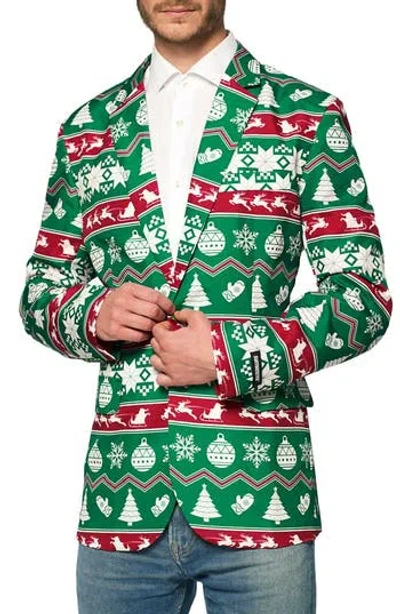 Opposuits Christmas Green Nordic Tuxedo Jacket