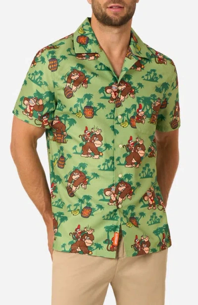 Opposuits Donkey Kong™ Camp Shirt In Green