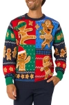 Opposuits Gingerbread Christmas Crewneck Sweater In Multi