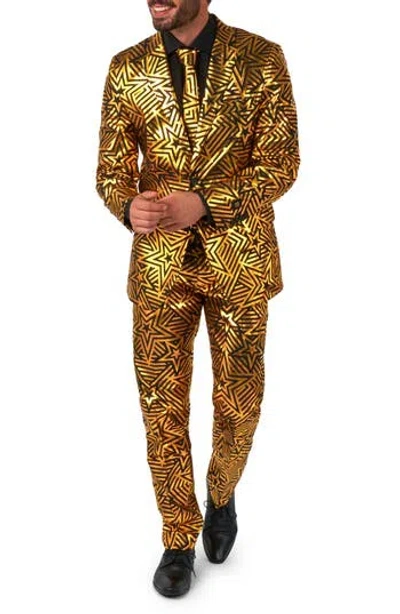Opposuits Golden Geo Star 3-piece Tuxedo Set In Pattern