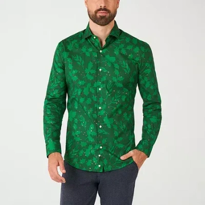 Opposuits Holly Mens Long Sleeve Dress Shirt In Green