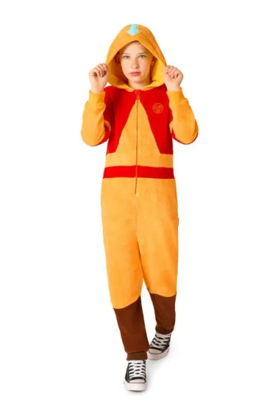 Opposuits Kids' Aang Hooded Jumpsuit In Red