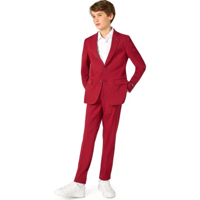 Opposuits Kids' Daily Bright Burgundy Stretch Suit